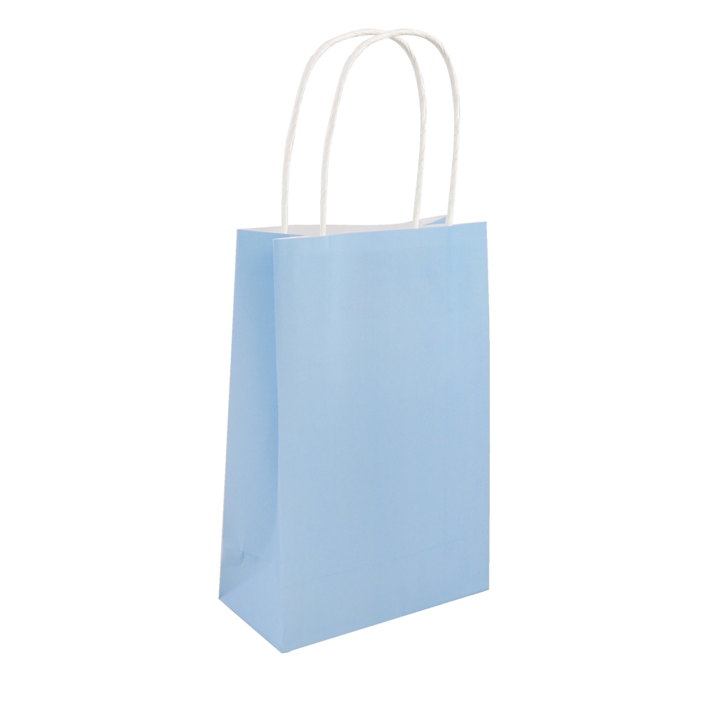 Blue Paper Party Bag with Twisted Paper Handles - Favour Fairy