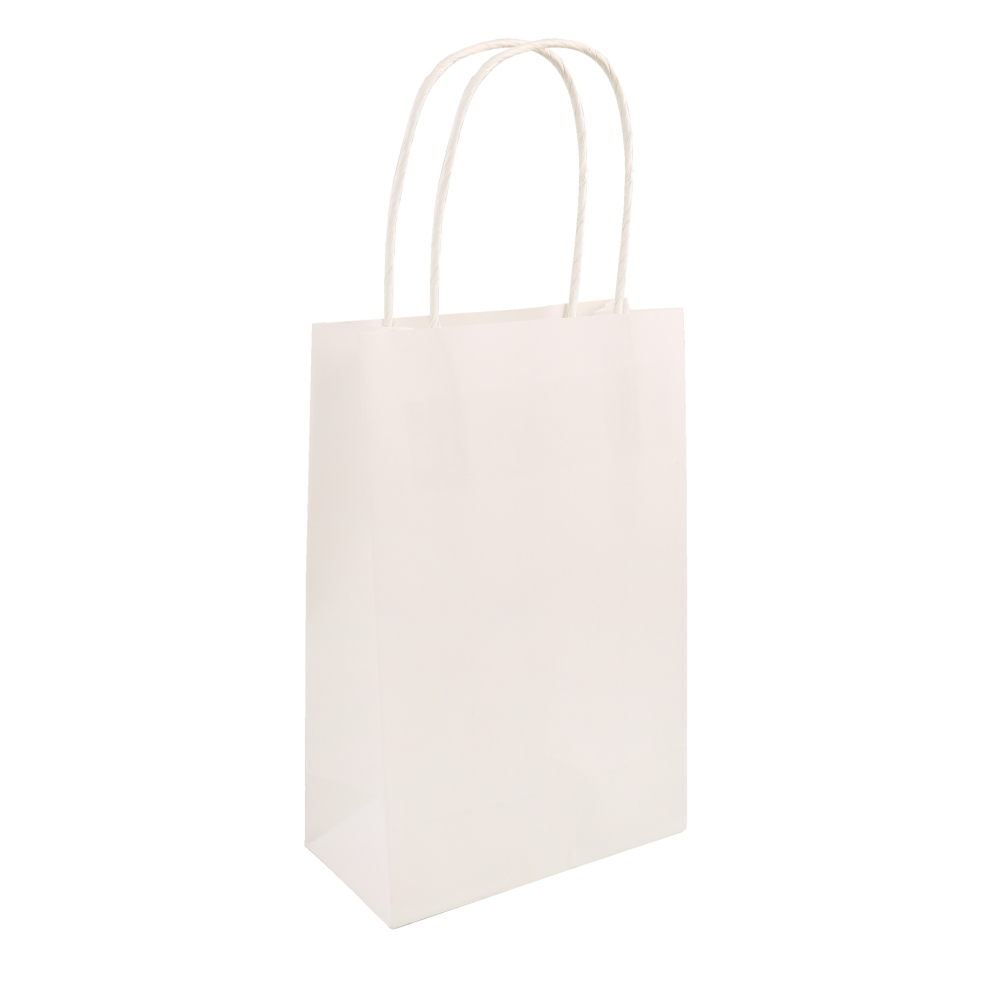 White Paper Party Bag with Twisted Paper Handles - Favour Fairy